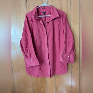 talbots established 1947 women Pink button up shirt Size 18W